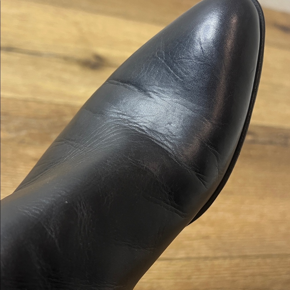 Pomme D’or Black Leather Ankle Boots Size 38/7.5US - Picture 10 of 10